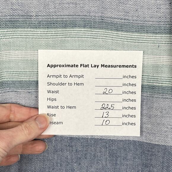 Carbon2Cobalt Mens Linen Blend Preppy Striped Shorts Size 36 Coastal Breathable - Picture 6 of 6